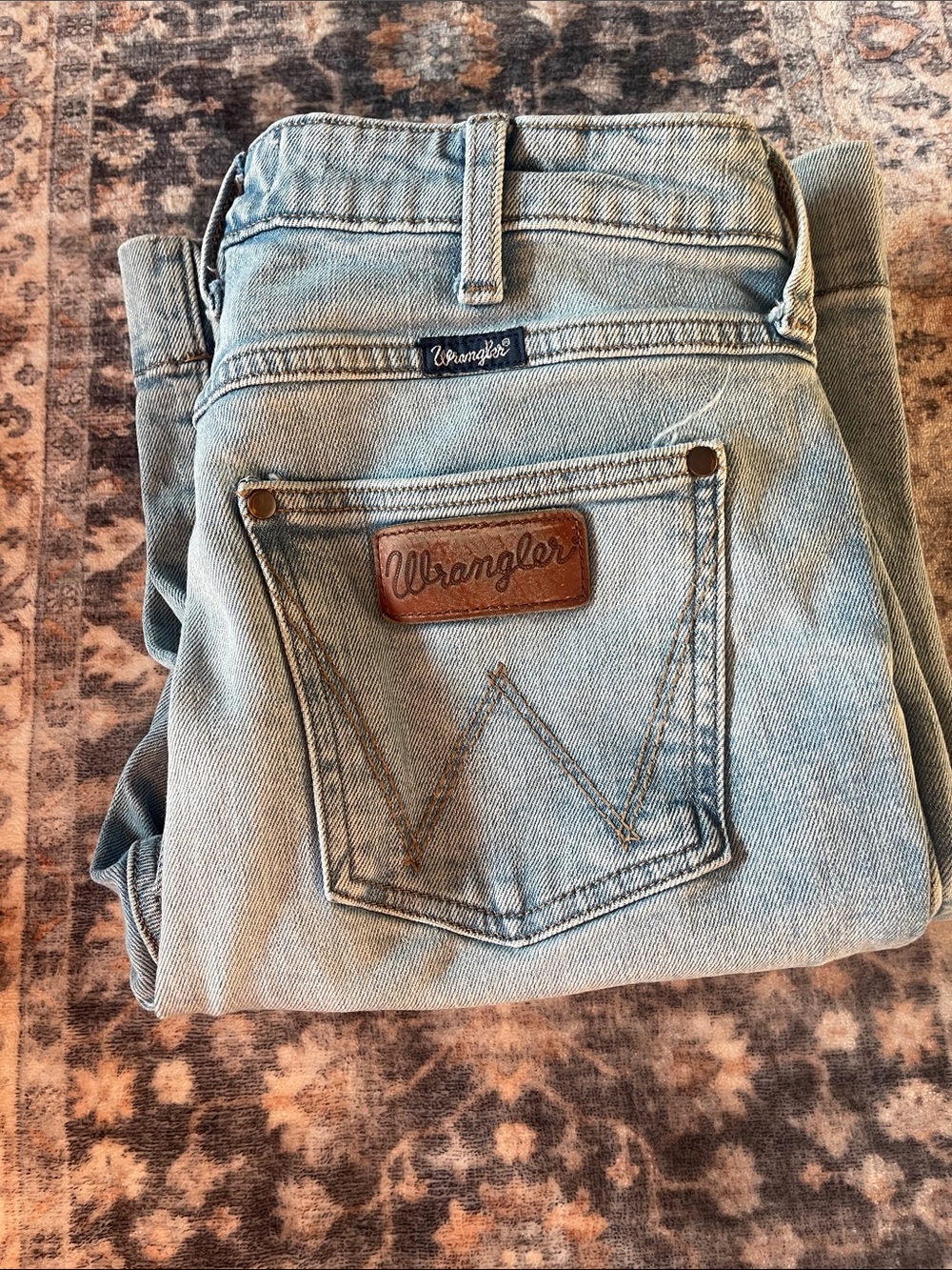 Wrangler High-Rise Light Blue Denim Jeans